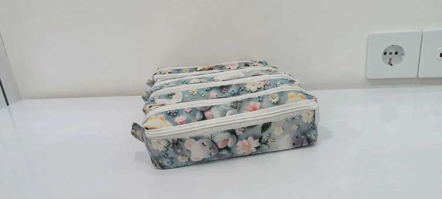 جامدادی برزنت دو زیپ|لوازم التحریر|قائن, |دیوار