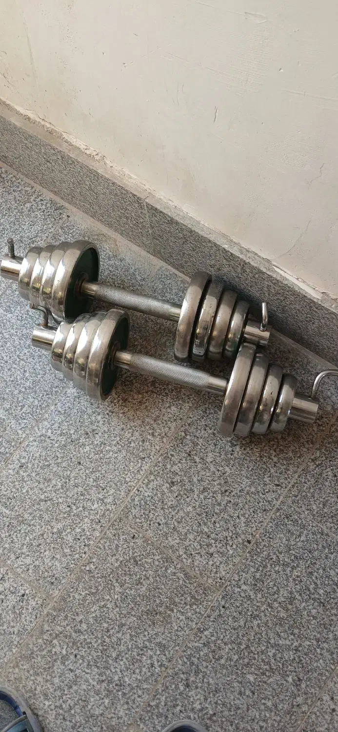 دمبل ورزشی ۱۵ کیلویی|تجهیزات ورزشی|مشهد, هفت تیر (آب و برق)|دیوار