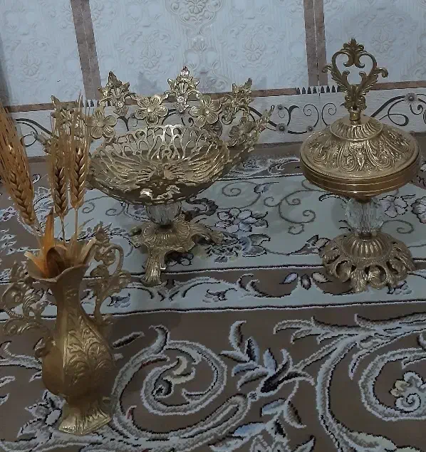 میوه خوری برنز شکلات خوری برنز گلدون برنز|حراج|قم, ولیعصر|دیوار