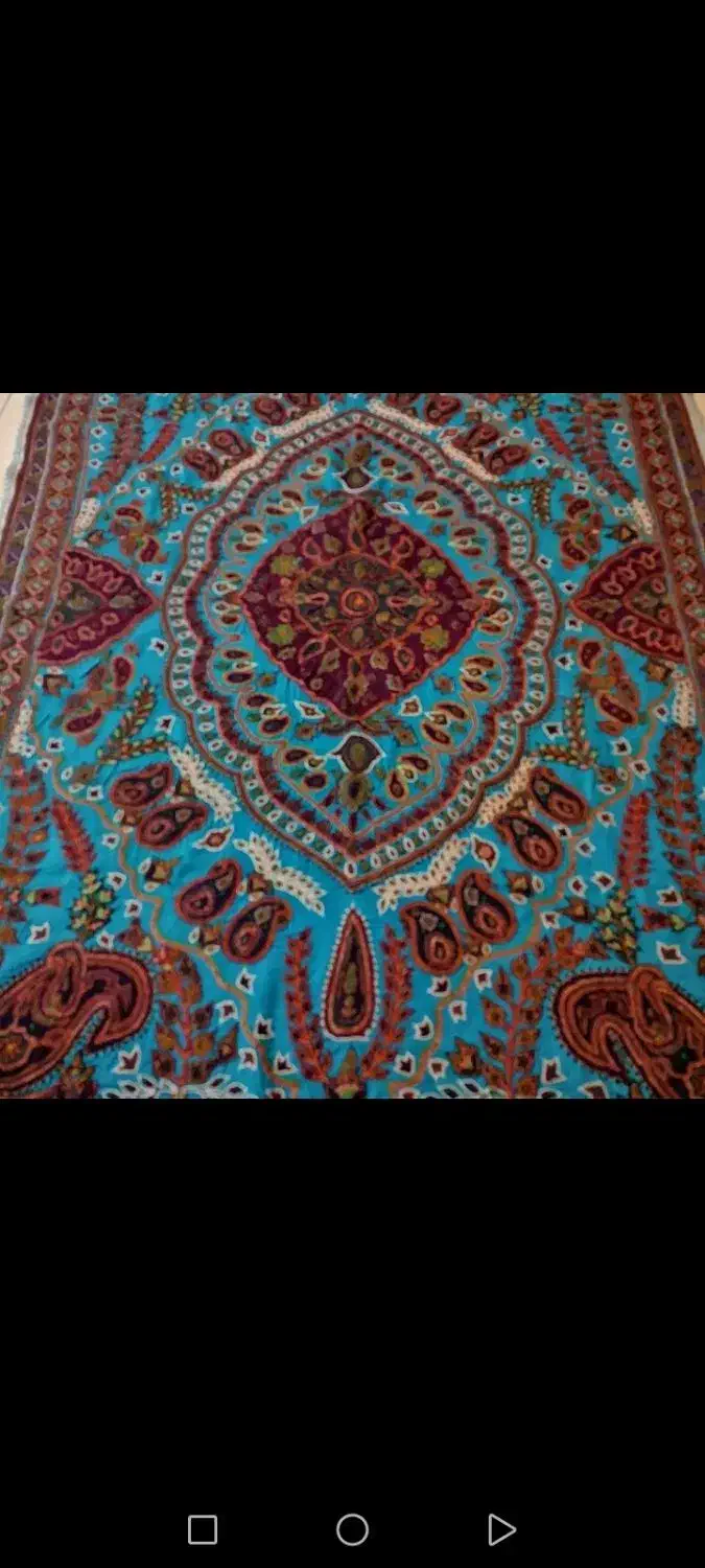 روتختی دونفره یا رومیز نهارخوری پته کرمان|پرده، رانر، رومیزی|کرمان, |دیوار