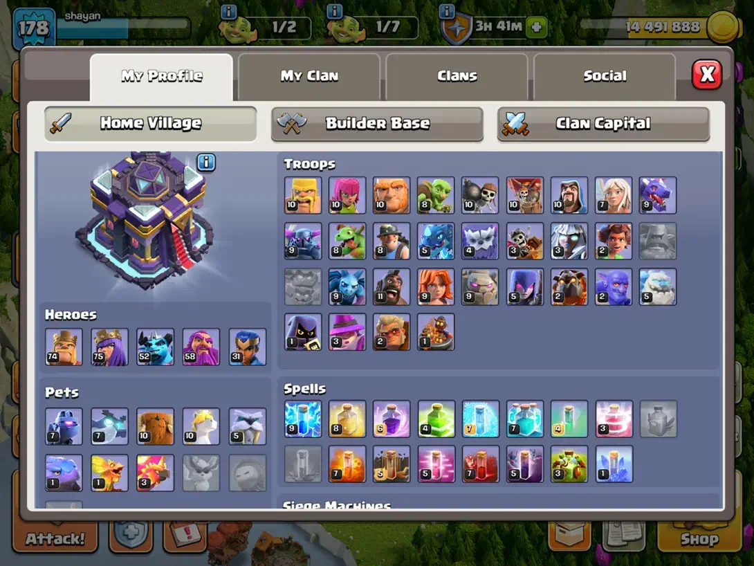 اکانت کلش تاون ۱۵|کنسول، بازی ویدئویی و آنلاین|ارومیه, |دیوار