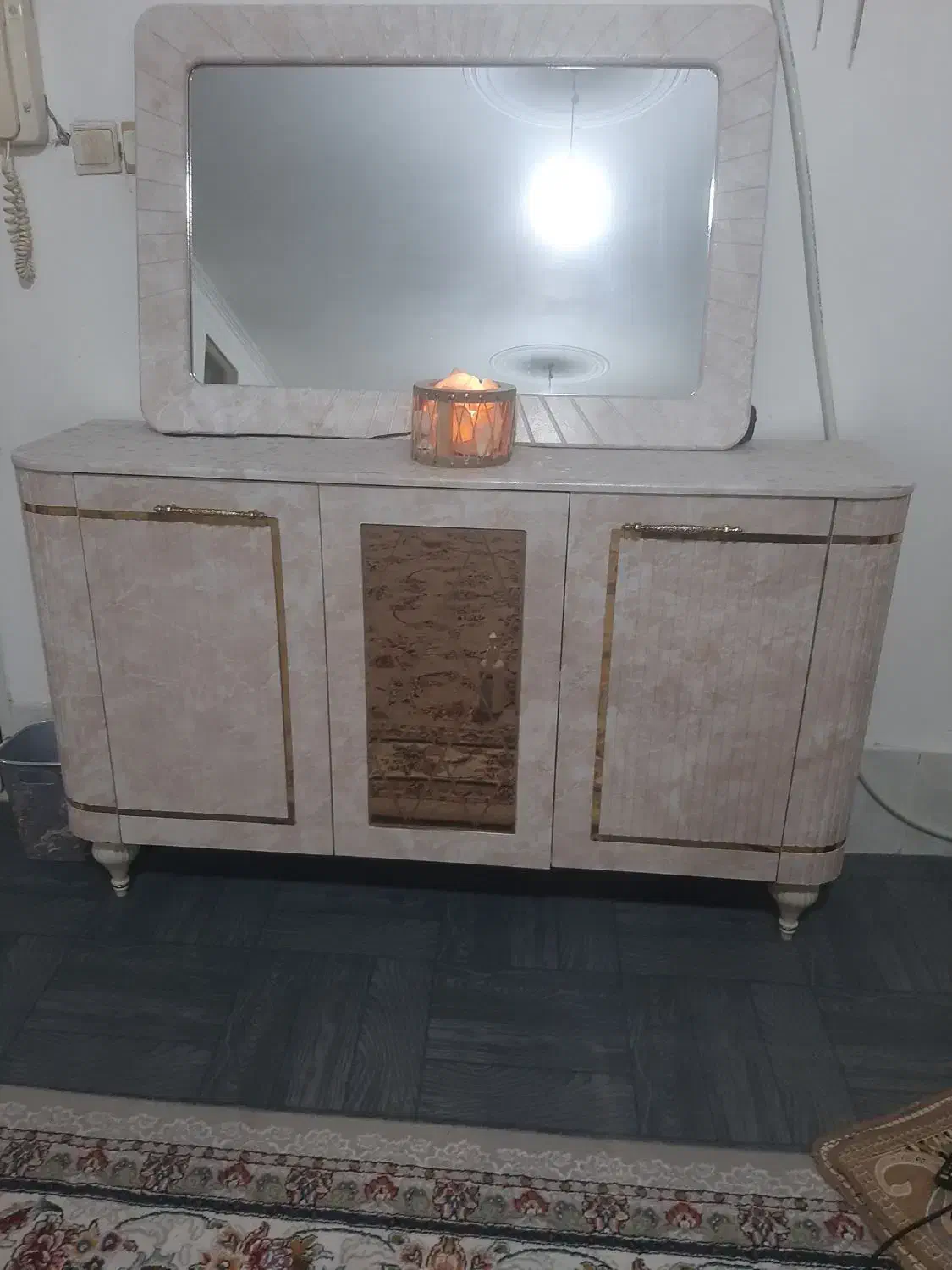 ست آینه کونسول میزتلویزیون۱۱۵۰۰میلون|بوفه، ویترین، کنسول|خرمآباد, |دیوار