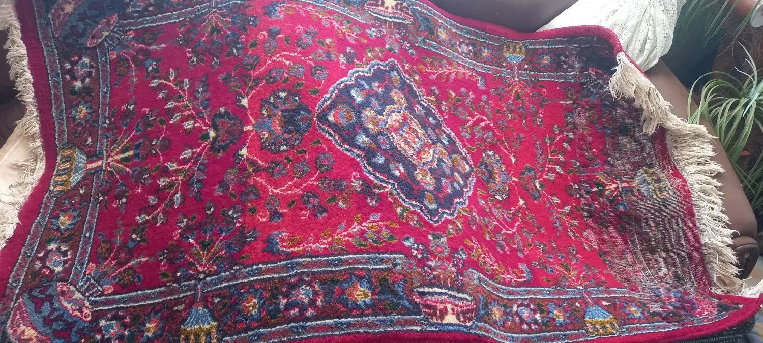 قالیچه دستباف قدیمی|فرش|نیشابور, کردها|دیوار