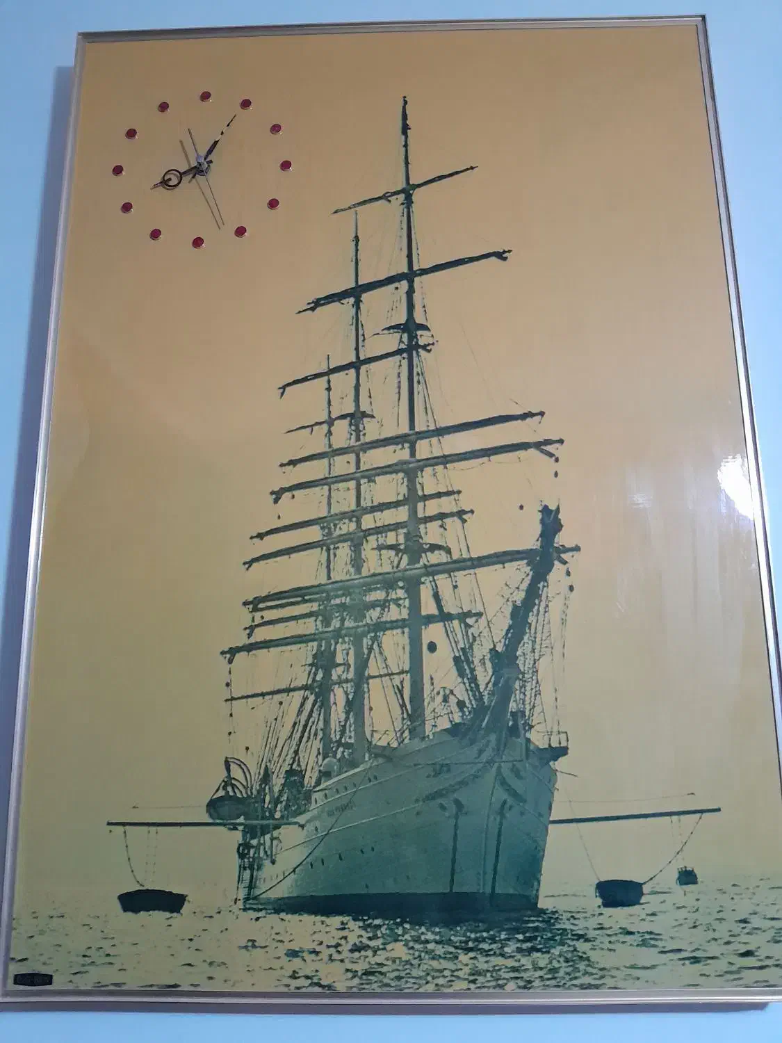 تابلو ساعت دیواری عتیقه|ساعت دیواری و تزئینی|شیراز, زرهی|دیوار