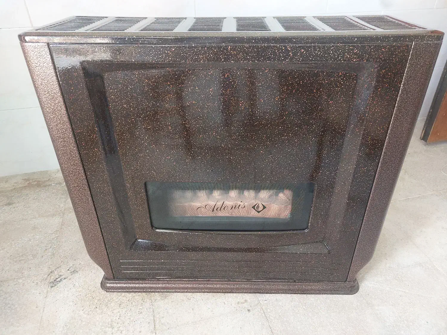بخاری گازی شومینه ای آدونیس ۱۶۰۰۰،کاملا نو و پلمپ|بخاری، هیتر، شومینه|داراب, |دیوار