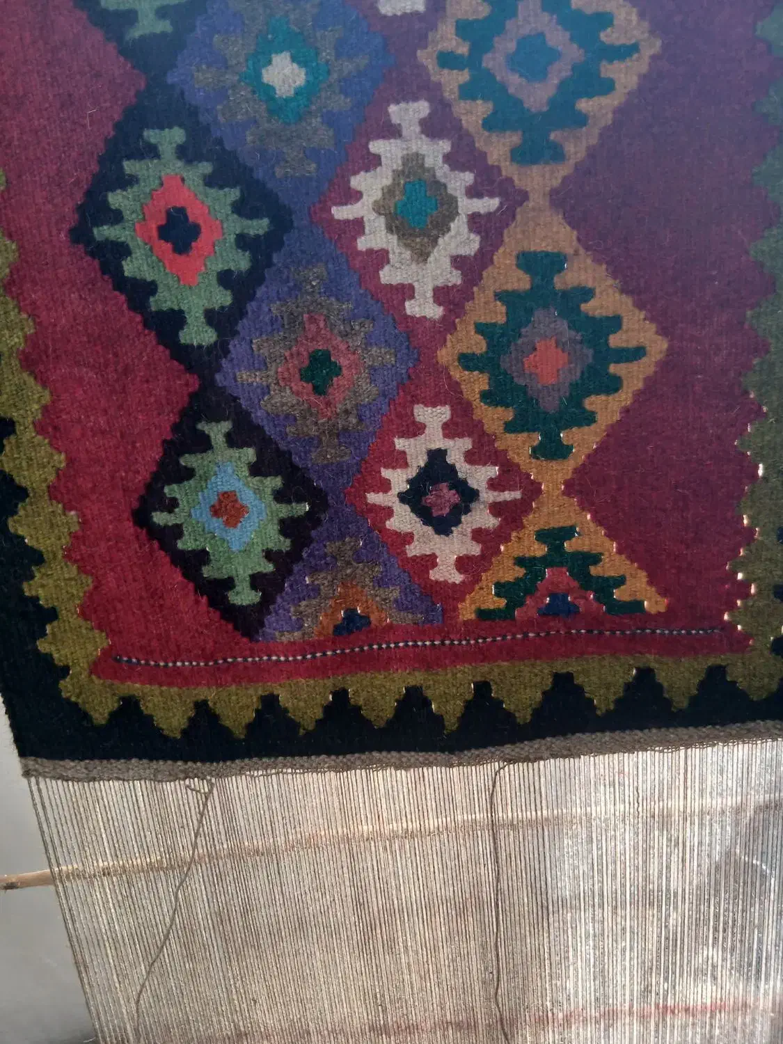 گیلیم|گلیم، جاجیم، گبه|ری, دولتآباد|دیوار