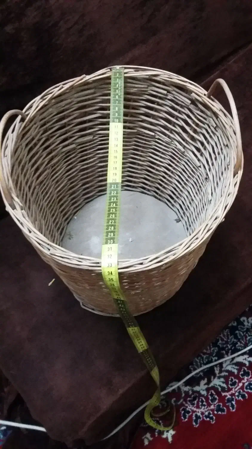 دو گلدان حصیزی نو|گل و گیاه طبیعی|قم, باجک یک|دیوار