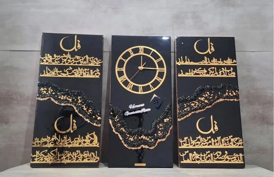 ساعت های لوکس رزینی|ساعت دیواری و تزئینی|خسروشاه, |دیوار