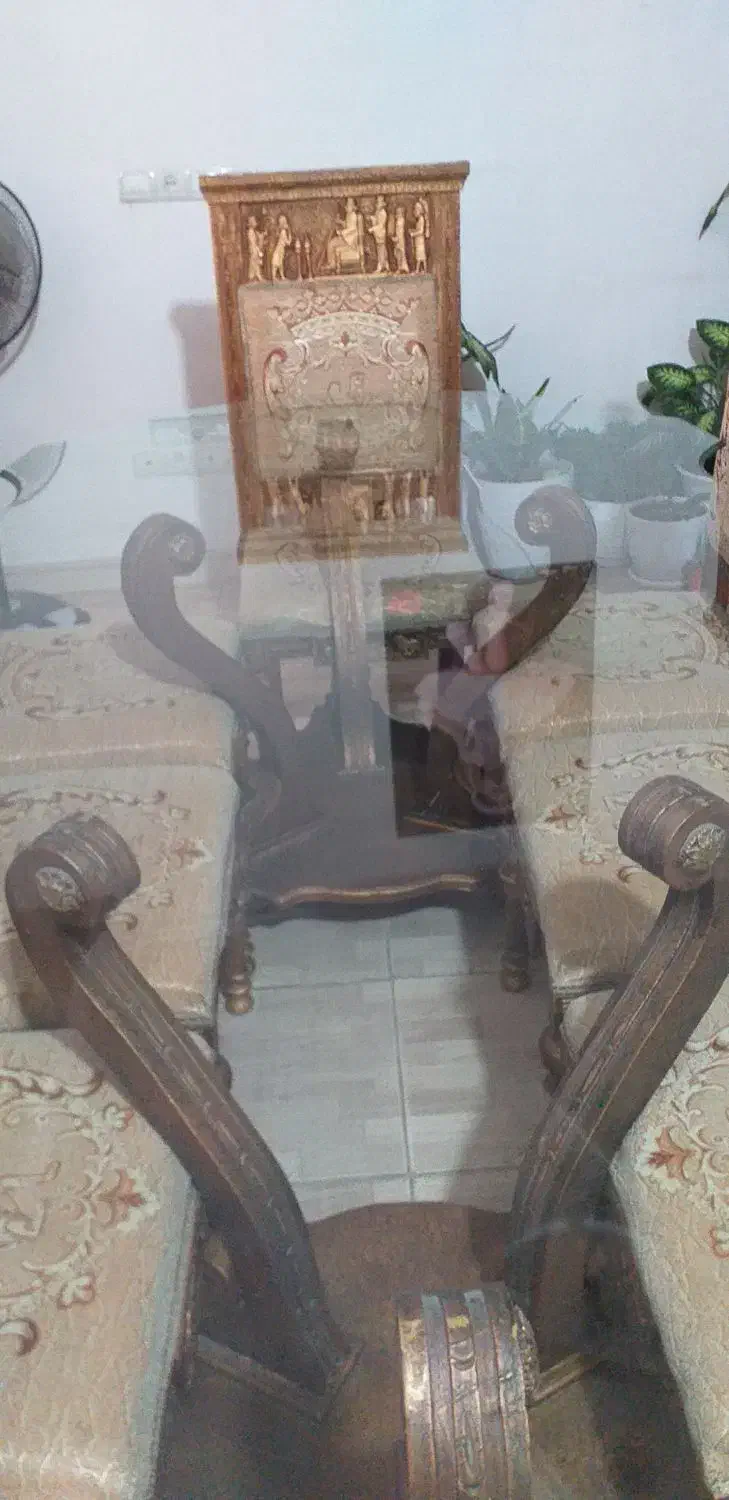 میزناهارخوری ۸نفره چوب|میز و صندلی غذاخوری|ملایر, |دیوار