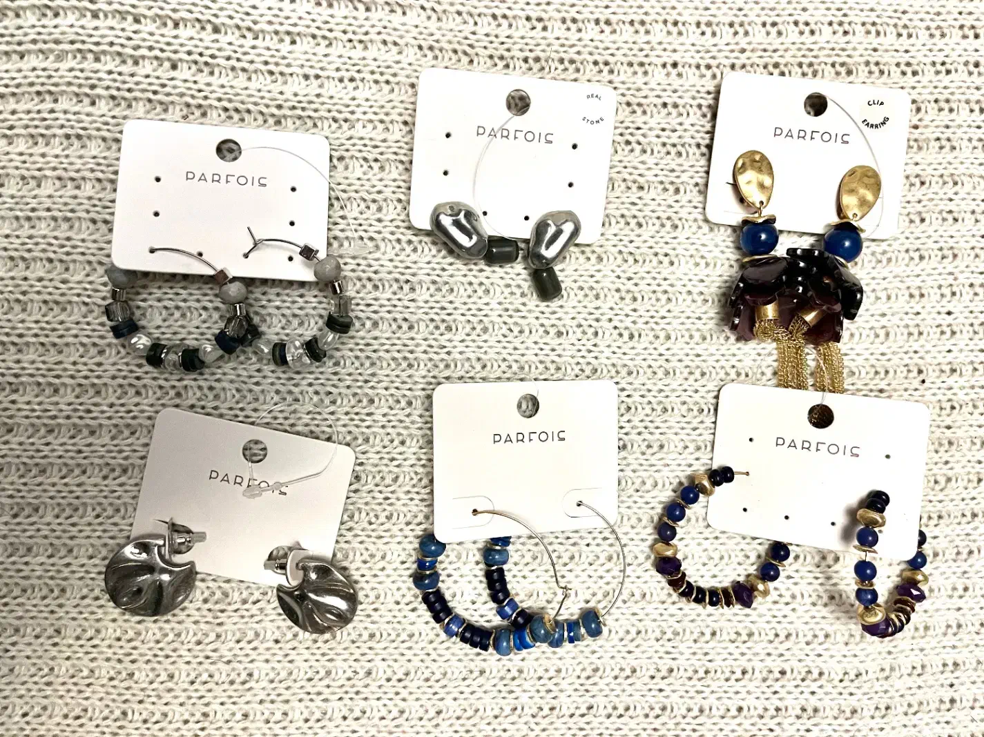 شش جفت گوشواره پرفویس parfois|بدلیجات|تهران, مهران (سیدخندان)|دیوار