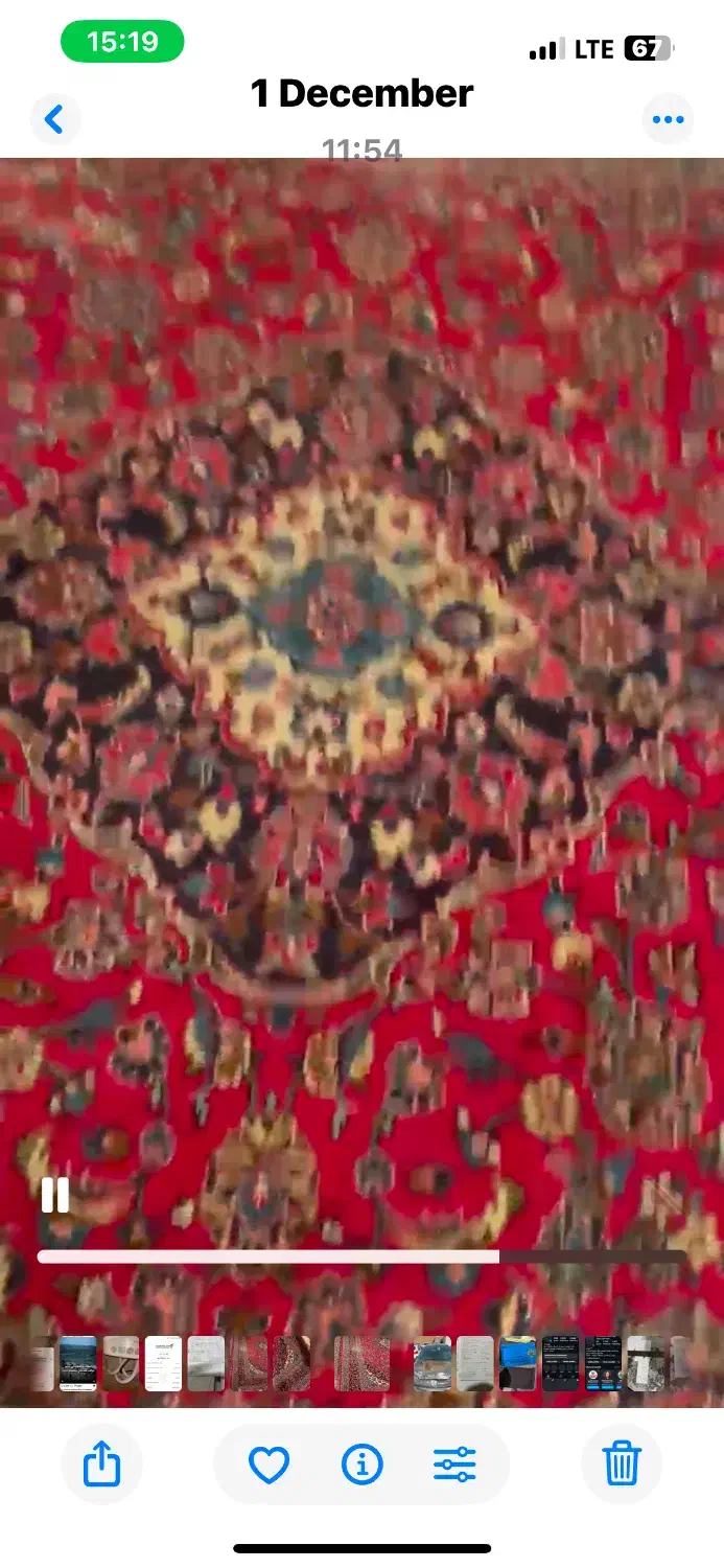 فروش فرش دست باف کاشانی دست دوم ۳عدد|فرش|شیراز, ارم|دیوار