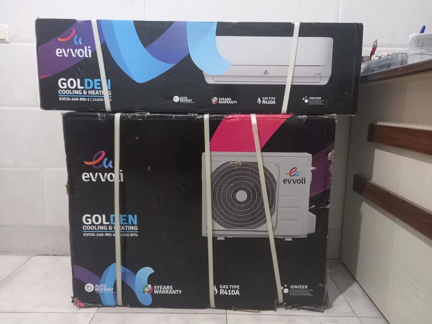 کولر گازی ۲۴۰۰۰ ایوولی ایتالیا مدل گلدن|کولر گازی و فنکوئل|رشت, شهرک صبا|دیوار