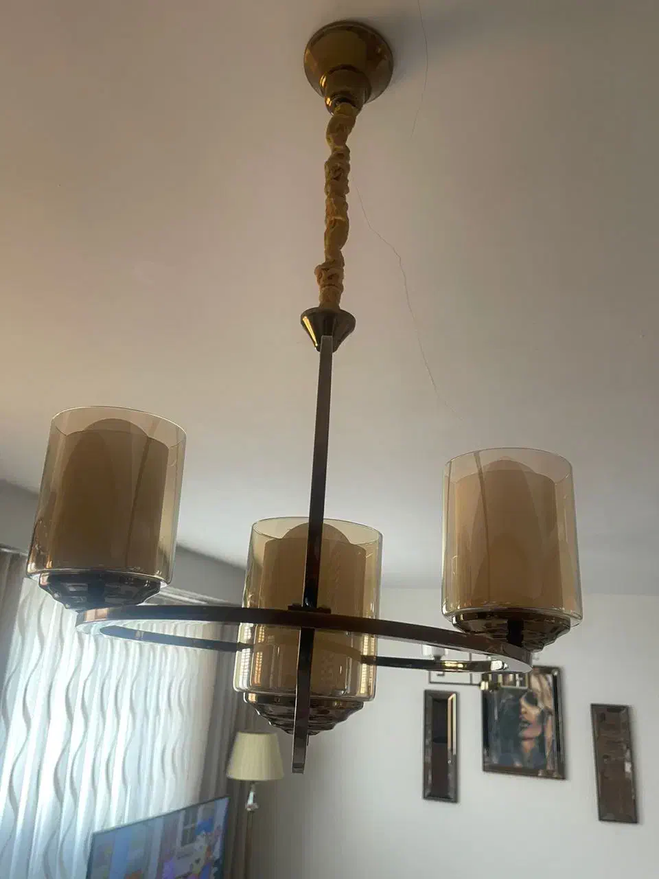 لوستر در حد نو مدرن کریستالی|لوستر و چراغ آویز|اندیشه, اندیشه فاز ۵|دیوار