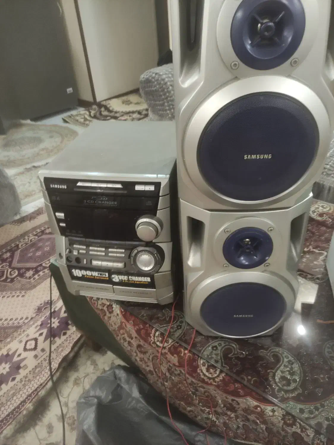 رادیو و ضبط سامسونگ.قدیمی.سه دیسک MP3|سیستم صوتی خانگی|پردیس, فاز ۱|دیوار