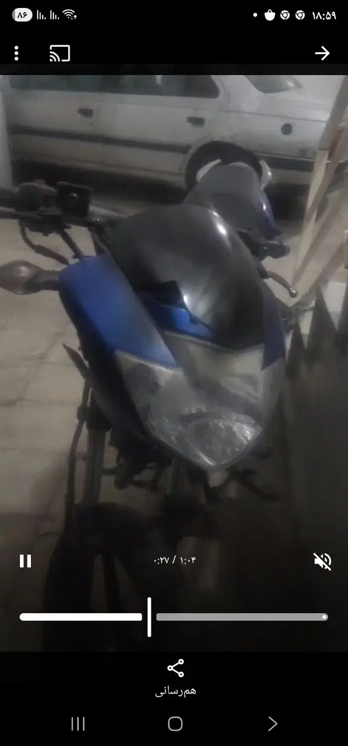 موتورسیکلت آپاچی مدل۸۷،سنددار وپلاک ملی،در حد|موتورسیکلت|کرج, باغستان|دیوار