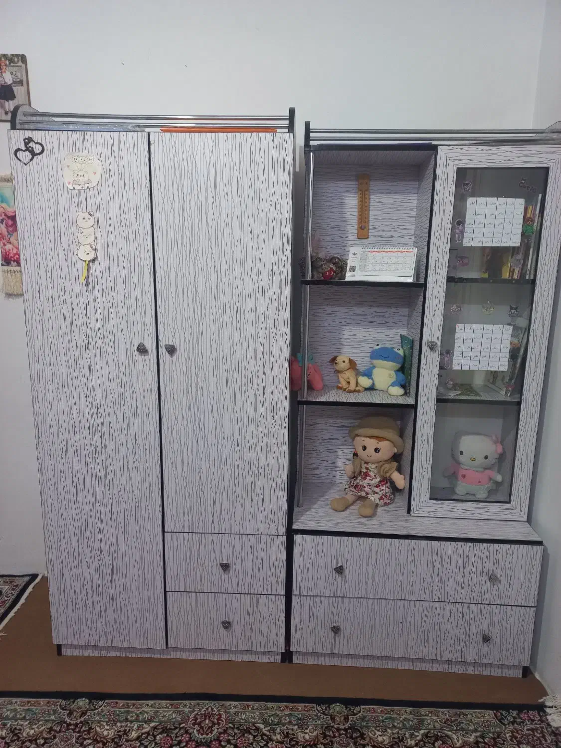 کمد دوتیکه|جاکفشی، کمد، دراور|زنجان, |دیوار