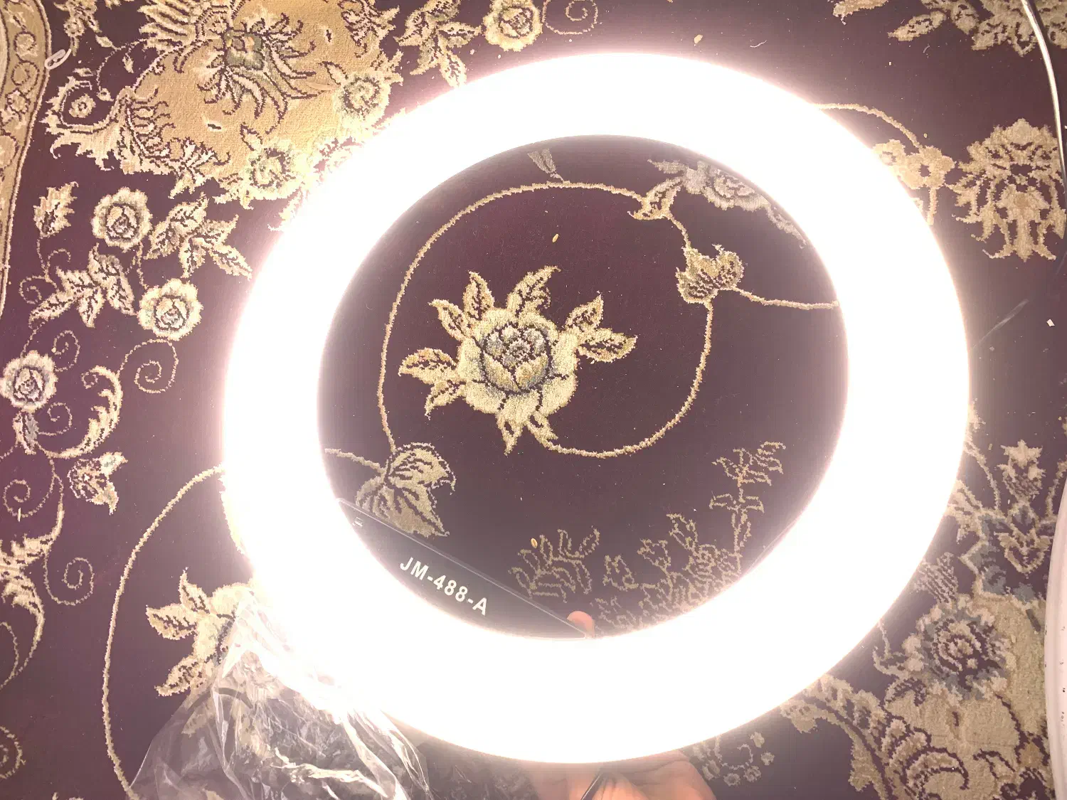 رینگ لایت jm488a به همراه سه پایه حرفه ای|دوربین عکاسی و فیلم‌برداری|میاندوآب, |دیوار