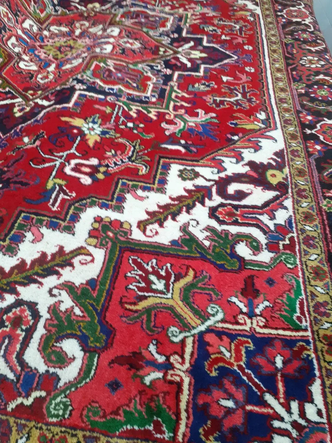 فرش ۹متری هریس الوار|فرش|میانه, |دیوار