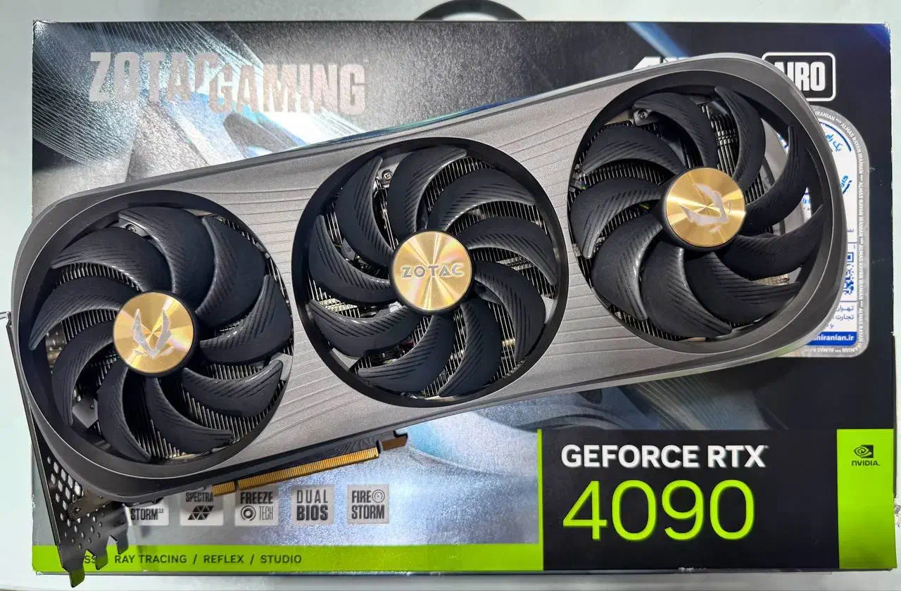 کارت ZOTAC AIRO RTX 4090 24GB گارانتی|قطعات و لوازم جانبی رایانه|قم, ارم|دیوار