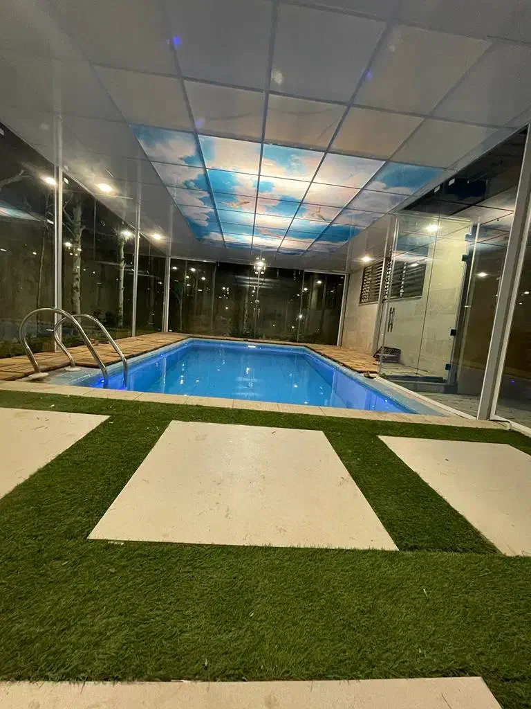 باغ اجارهای استخر آبگرم مبله صدرا|اجارهٔ کوتاهمدت ویلا و باغ|شیراز, شهرک گلستان|دیوار