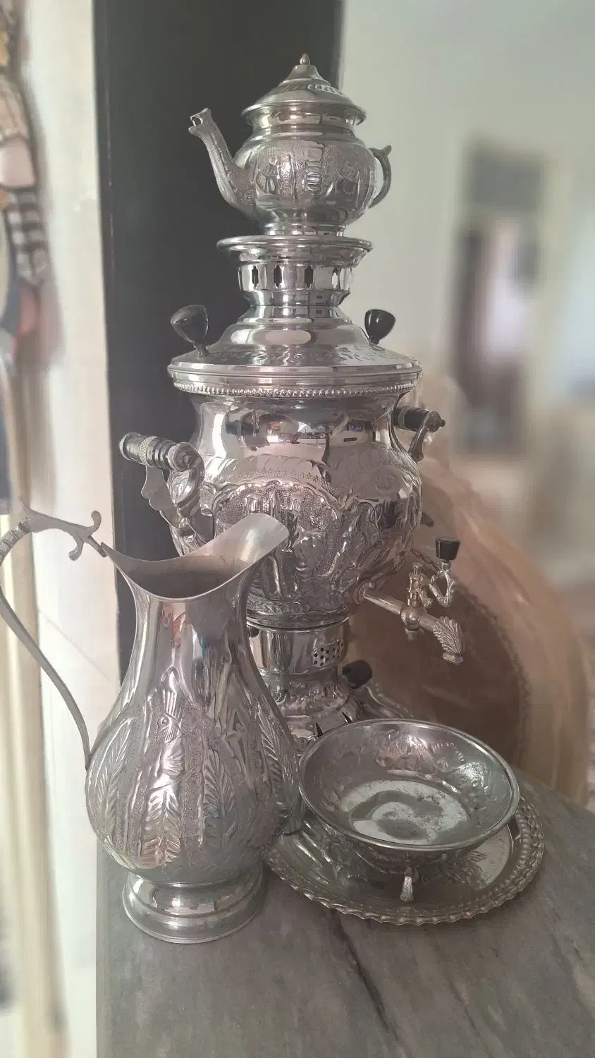 سرویس کامل سماور گازی|سماور، چایساز، قهوهساز|تربتحیدریه, شهرک ولیعصر|دیوار