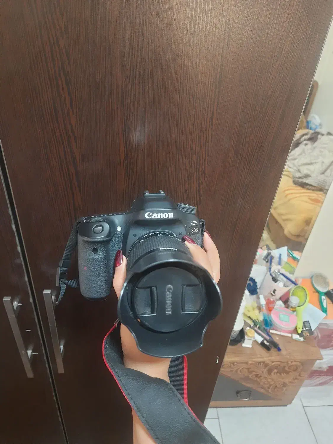 دوربین ۸۰d با لنز و کیف دوربین نو|دوربین عکاسی و فیلم‌برداری|ری, فیروزآباد|دیوار