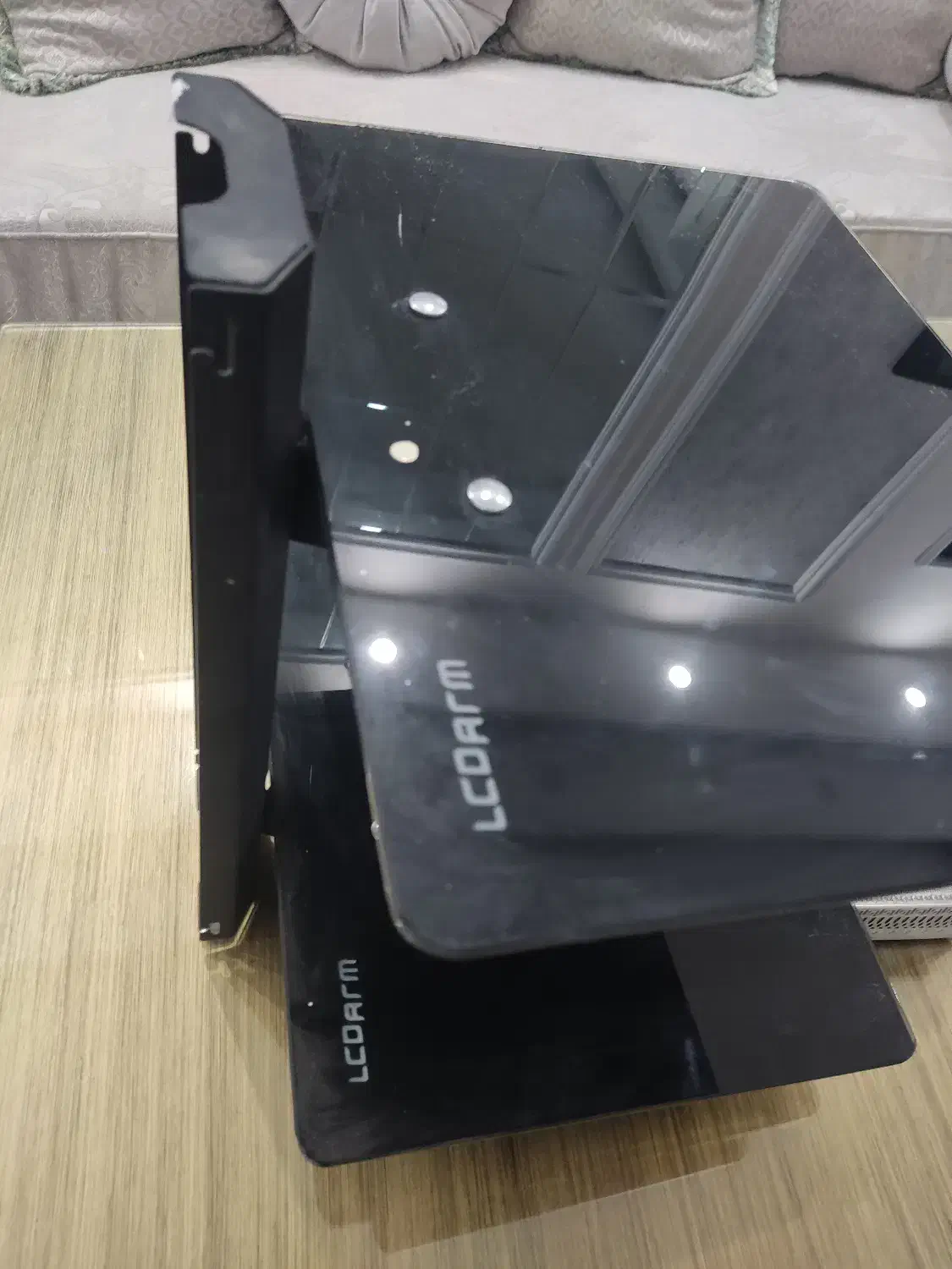 شلف دو طبقه شیشه فلزی|کتابخانه، شلف، قفسه‌های دیواری|مشهد, الهیه|دیوار