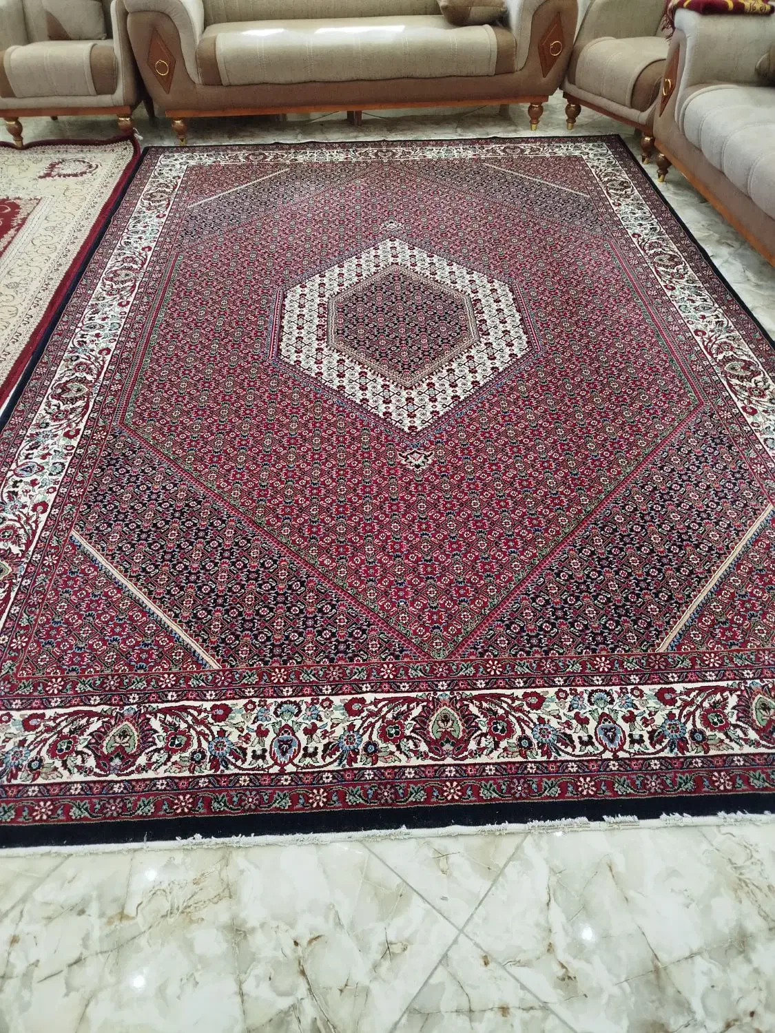 دو عدد فرش 9متری سالم|فرش|دهگلان, |دیوار