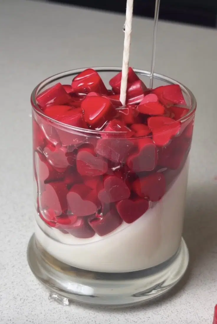 شمع red love|صنایع دستی و سایر لوازم تزئینی|شیروان (خراسان), |دیوار