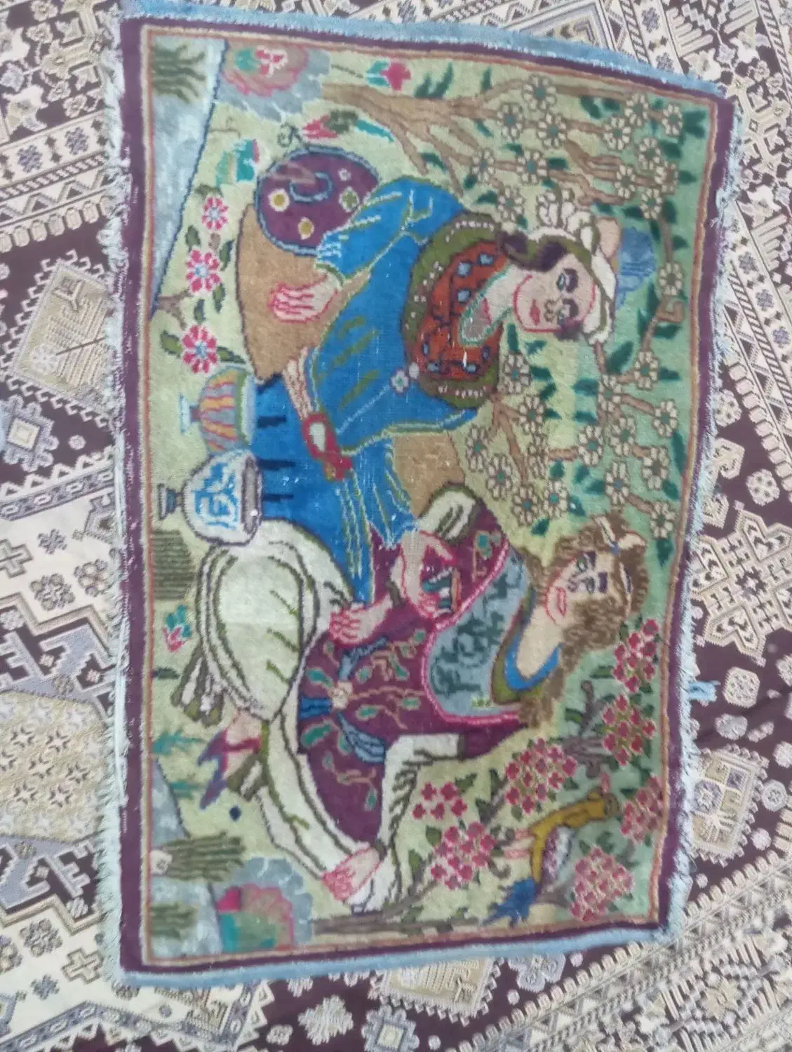 تابلو فرش دست بافت|تابلو فرش|گلستان (تهران), |دیوار