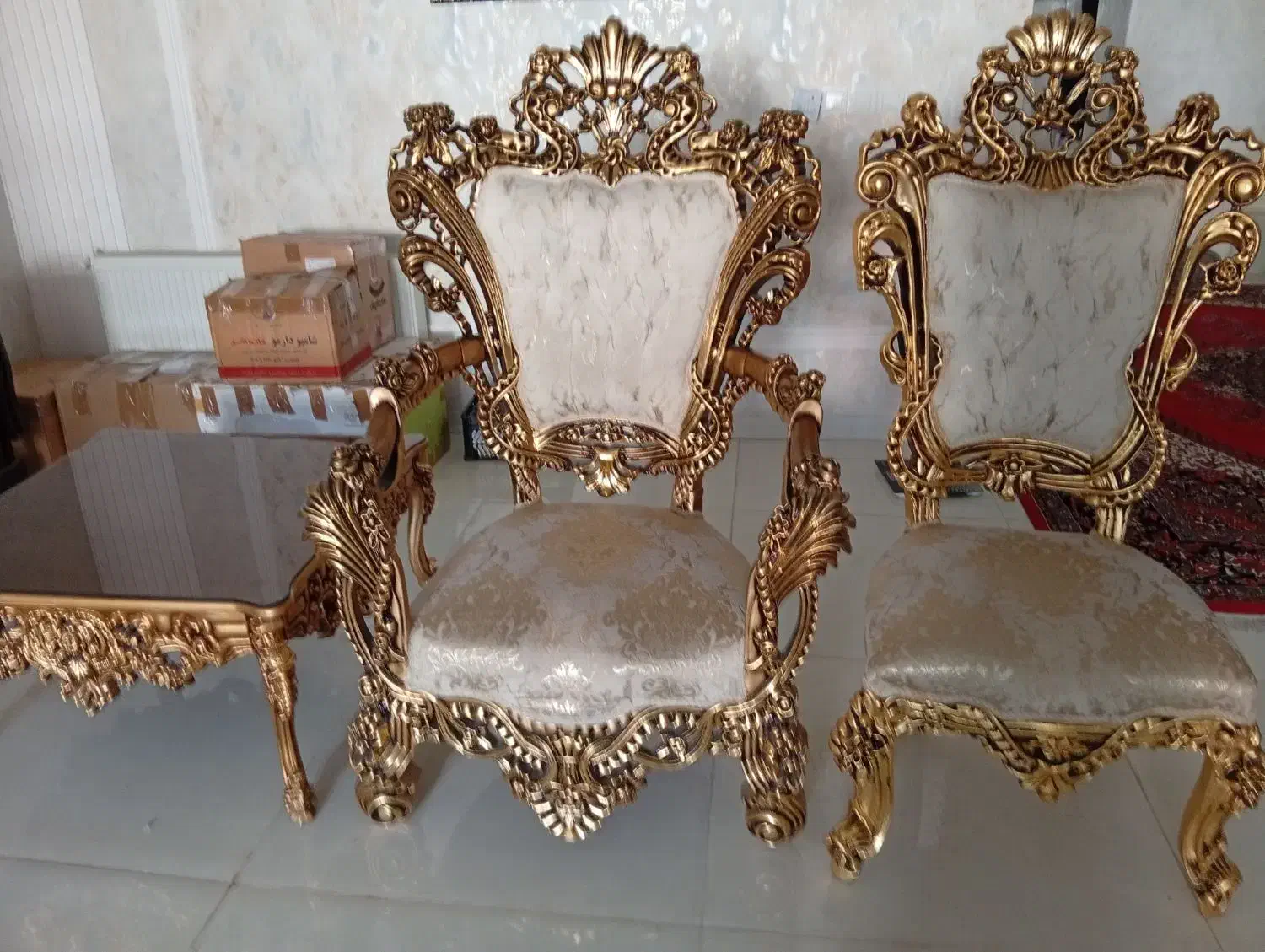 مبل ۱۲ نفره سلطنتی|مبلمان خانگی و میز عسلی|ایلام, |دیوار