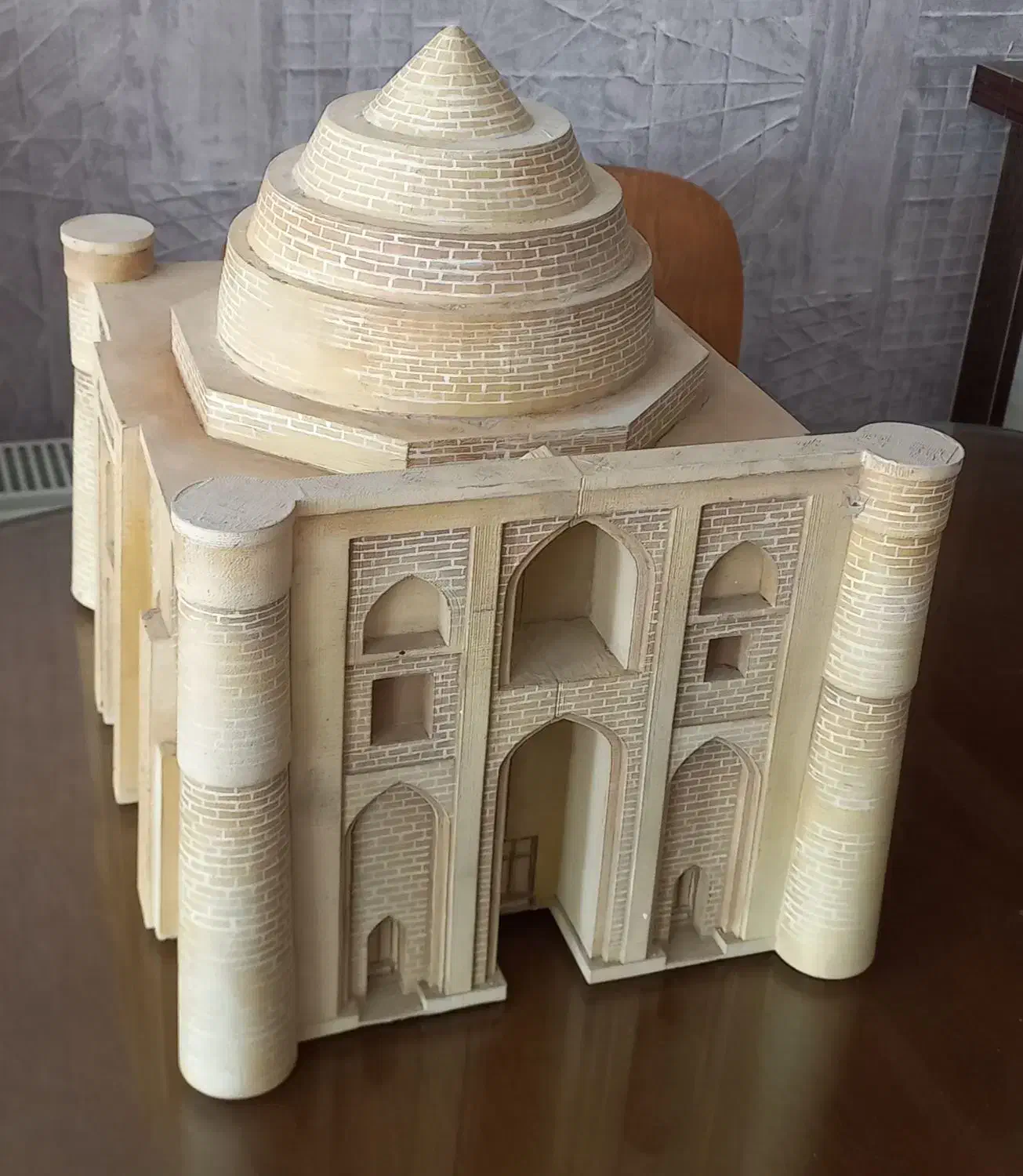 ماکت طرح چوب دستساز از بنای تاریخی|مجسمه، تندیس، ماکت|مشهد, فدک|دیوار