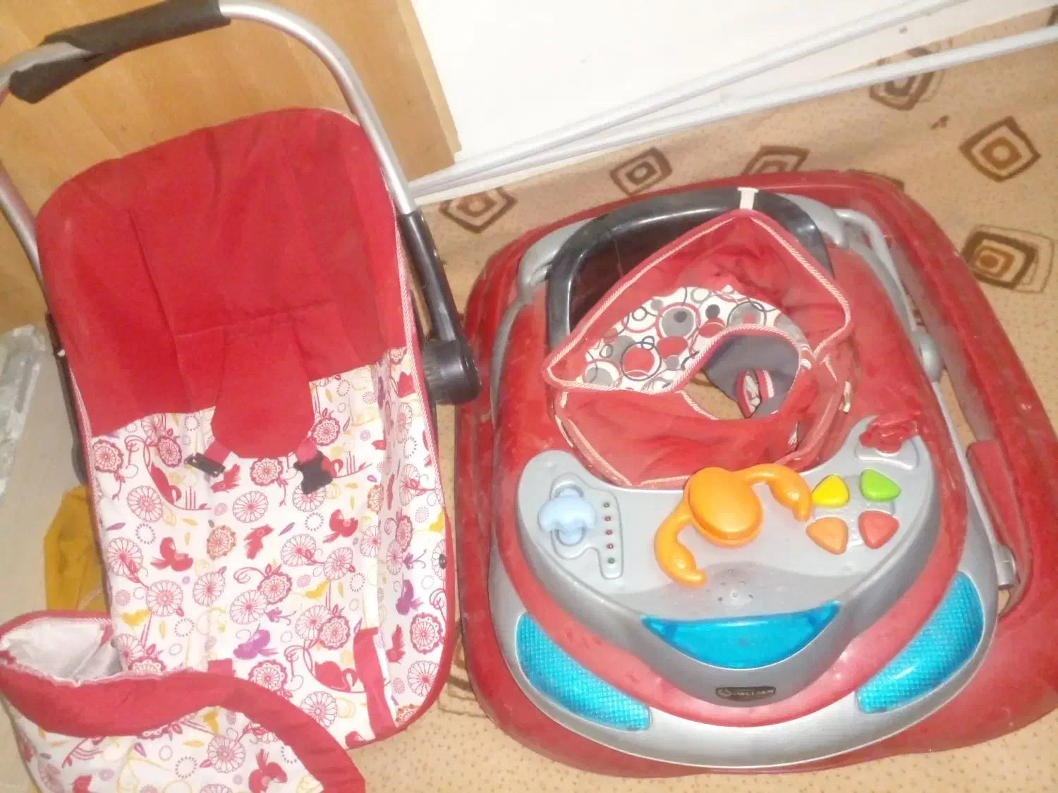 سرویس لگن نوزاد روروئک کهریر و کاور مبل پارچه ای|اسباب و اثاث بچه|محمدیه-قزوین, |دیوار