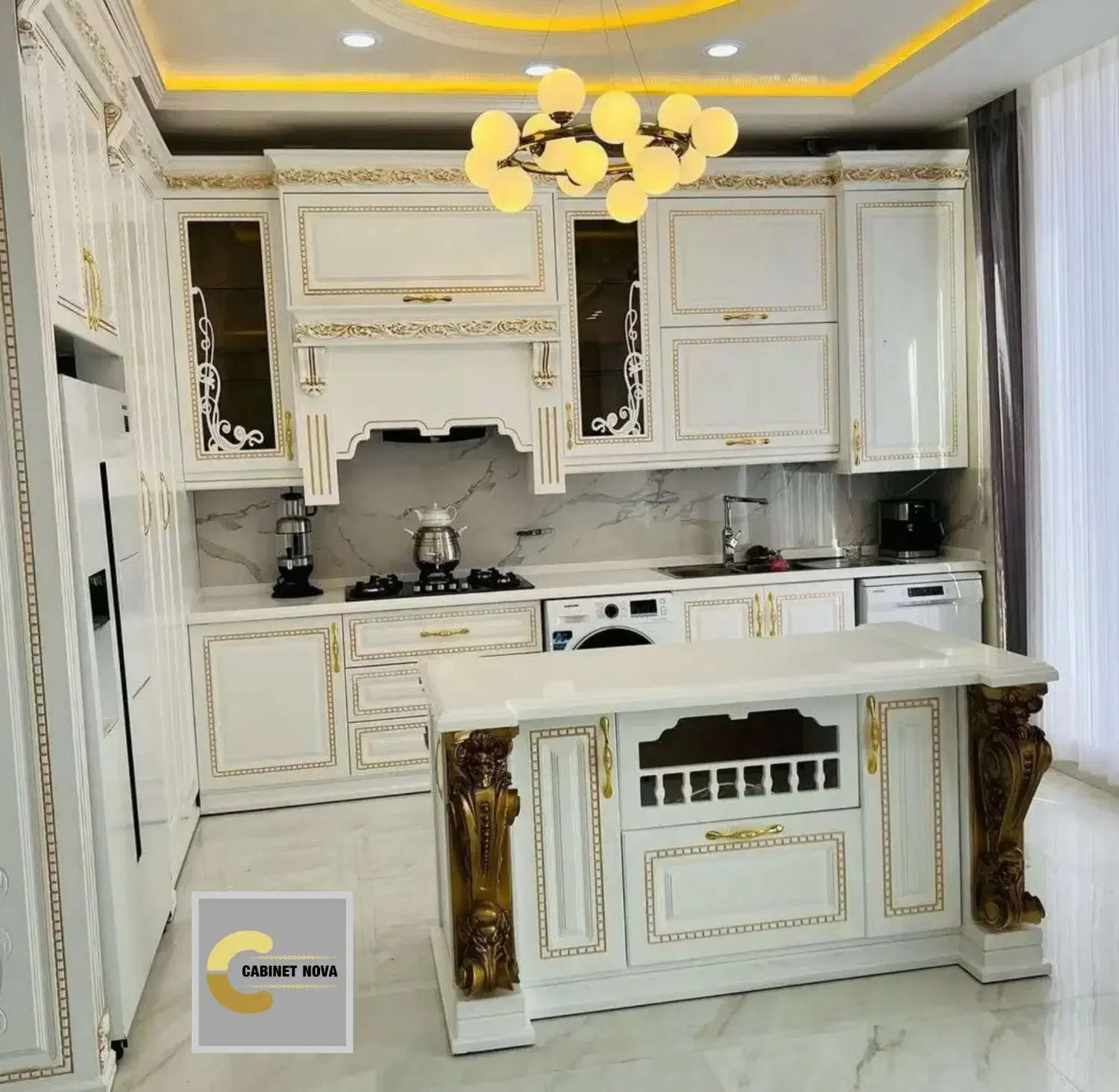 کابینت لوکس/نئوکلاسیک/هایگلاس/سفارشی/MDF|مصالح و تجهیزات ساختمان|چهاردانگه (تهران), |دیوار