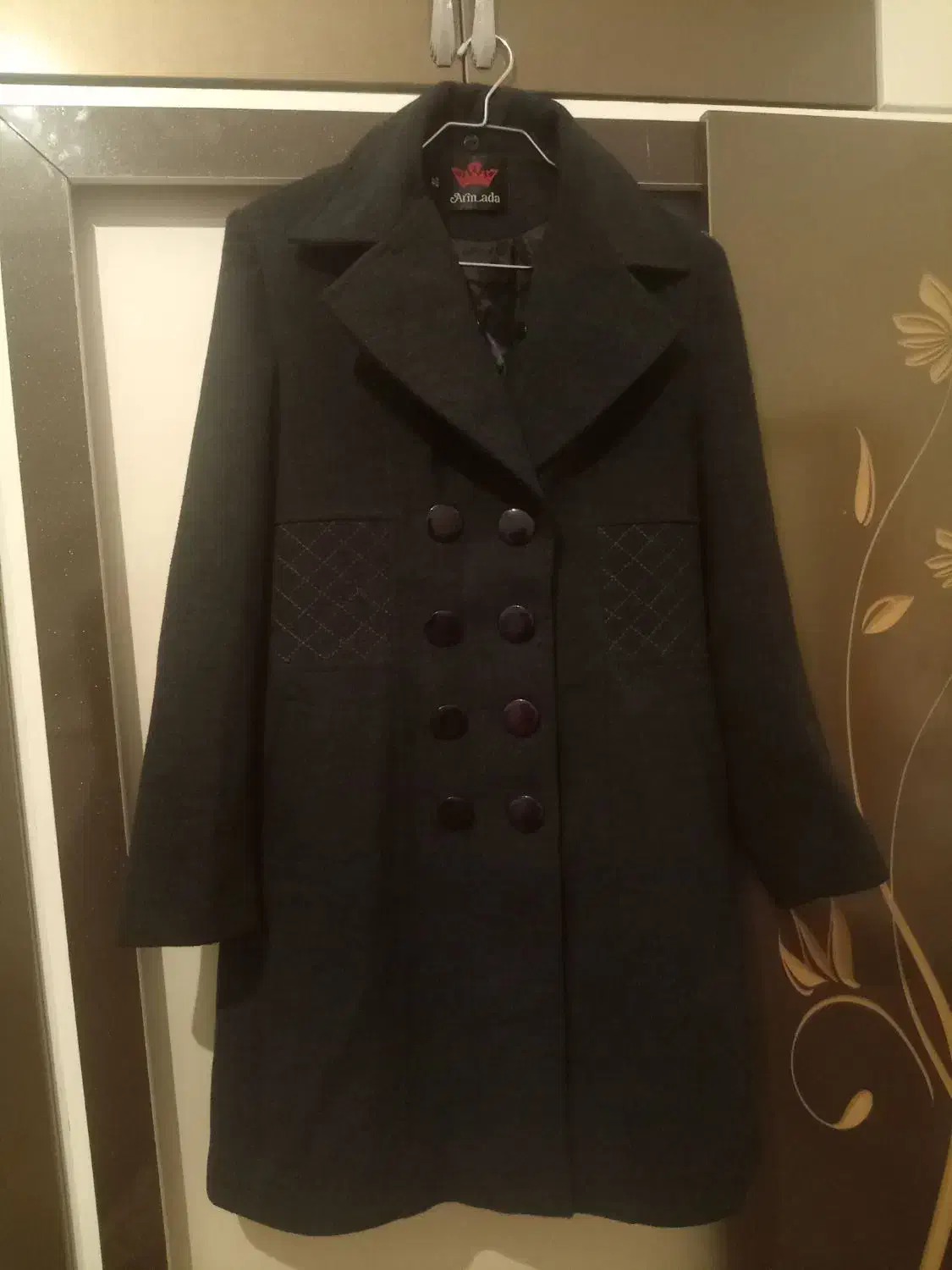 پالتو پشم اصل زنانه 48|لباس|ملکان, |دیوار