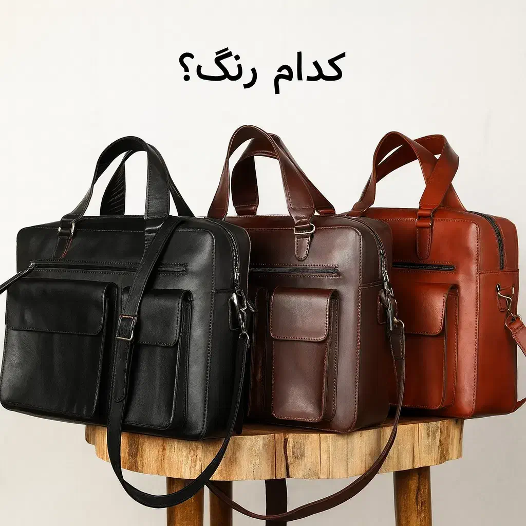 کیف لپتاپ در رنگ های مختلف با چرم گاوی|کیف، کفش، کمربند|بیرجند, |دیوار