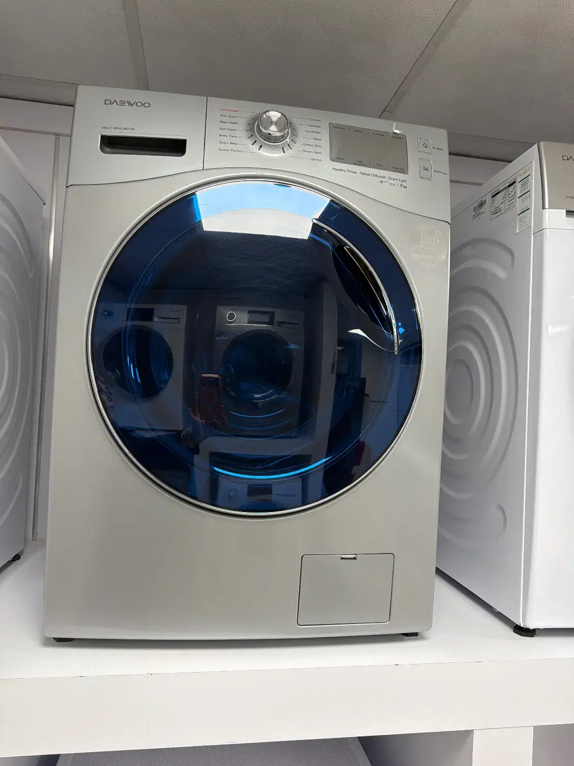 لباسشویی دوو پریمو 9 کیلویی نقره ای LM1-980S|ماشین لباسشویی و خشککن لباس|کرمانشاه, |دیوار