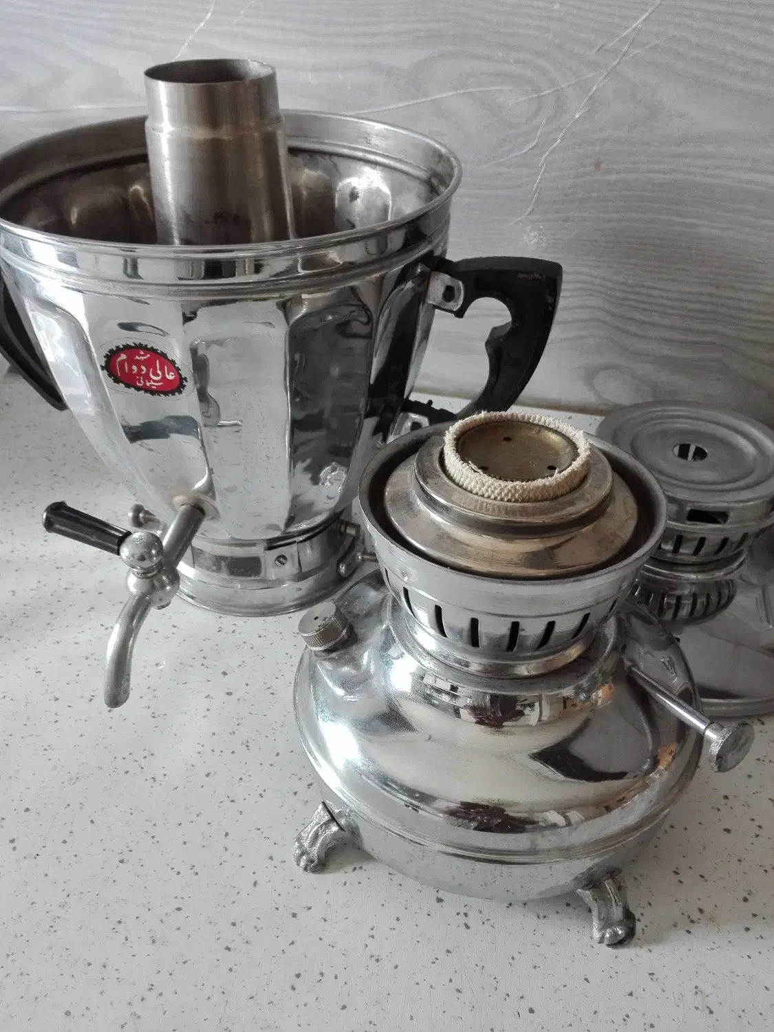 سماور نفتی سال 1355مارک عالی دوام نو استفاده نشده|سماور، چایساز، قهوهساز|پردیس, فاز ۱۱|دیوار