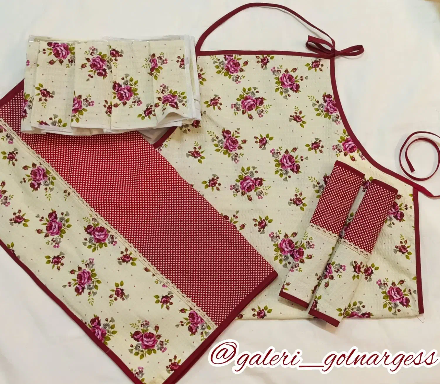 دوخت انواع سرویس آشپزخانه وکاور لوازم آشپزخانه|سفره، حوله، دستمال آشپزخانه|قم, انسجام|دیوار