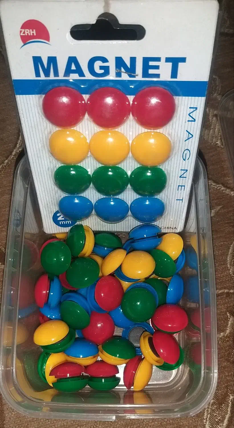 مگنت (آهنربا) رنگی و دکمه ای، اسمارتیسی، شیشه ای|لوازم التحریر|تهران, اختیاریه|دیوار