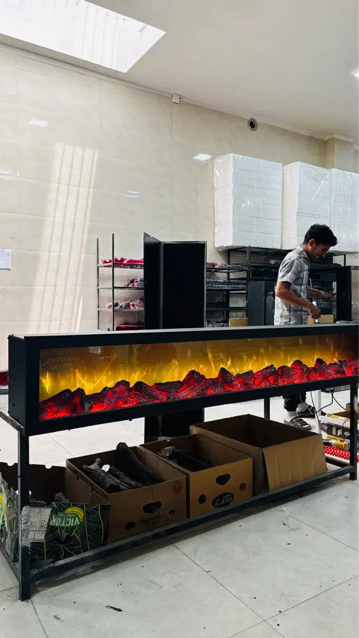 شومینه برقی/هیزم۴بعدی|بخاری، هیتر، شومینه|شهرکرد, |دیوار