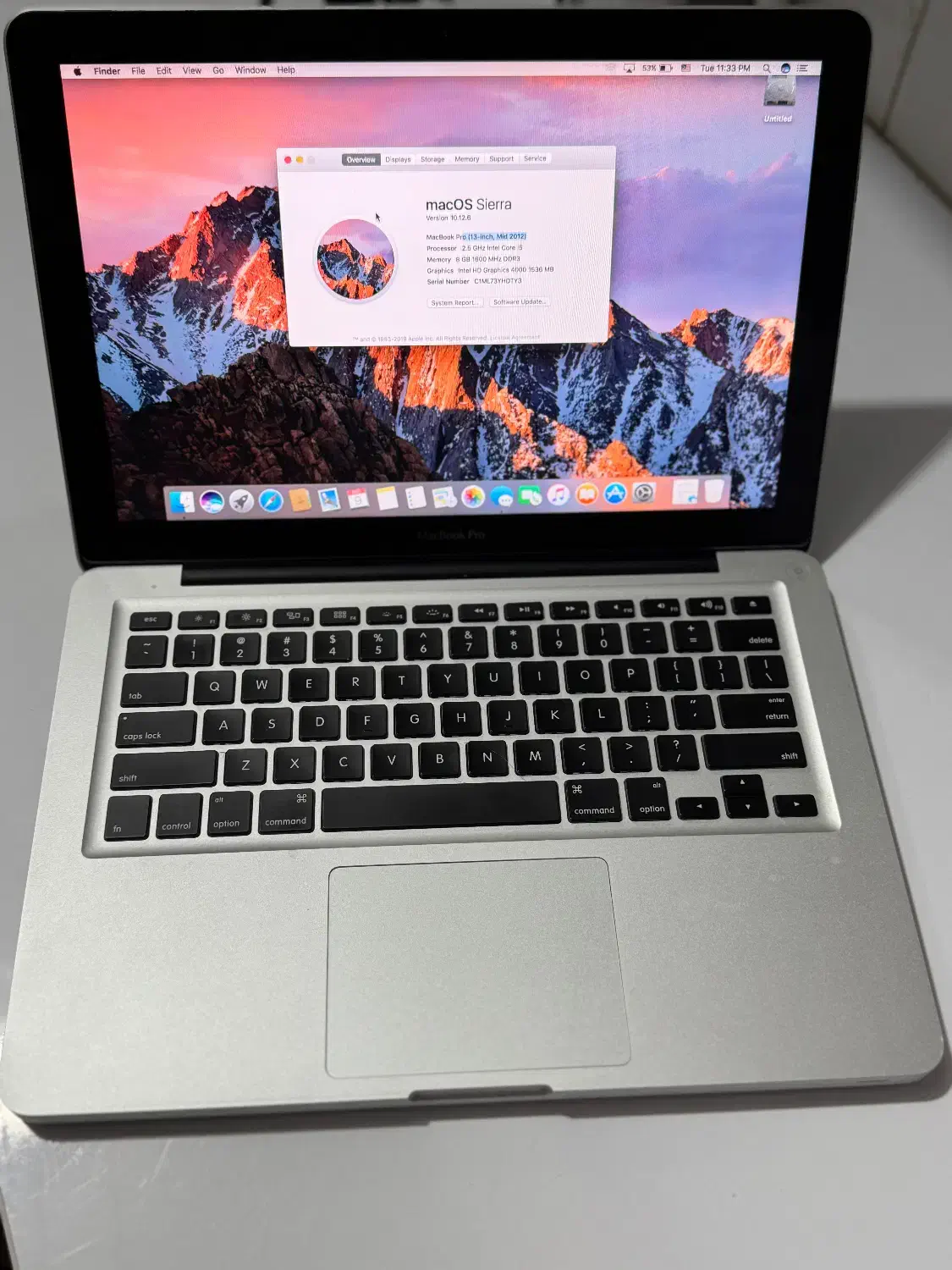 مکبوک پرو اپلMacBook Pro 13-inch (Mid 2012)|رایانه همراه|اهواز, شهرک برق|دیوار
