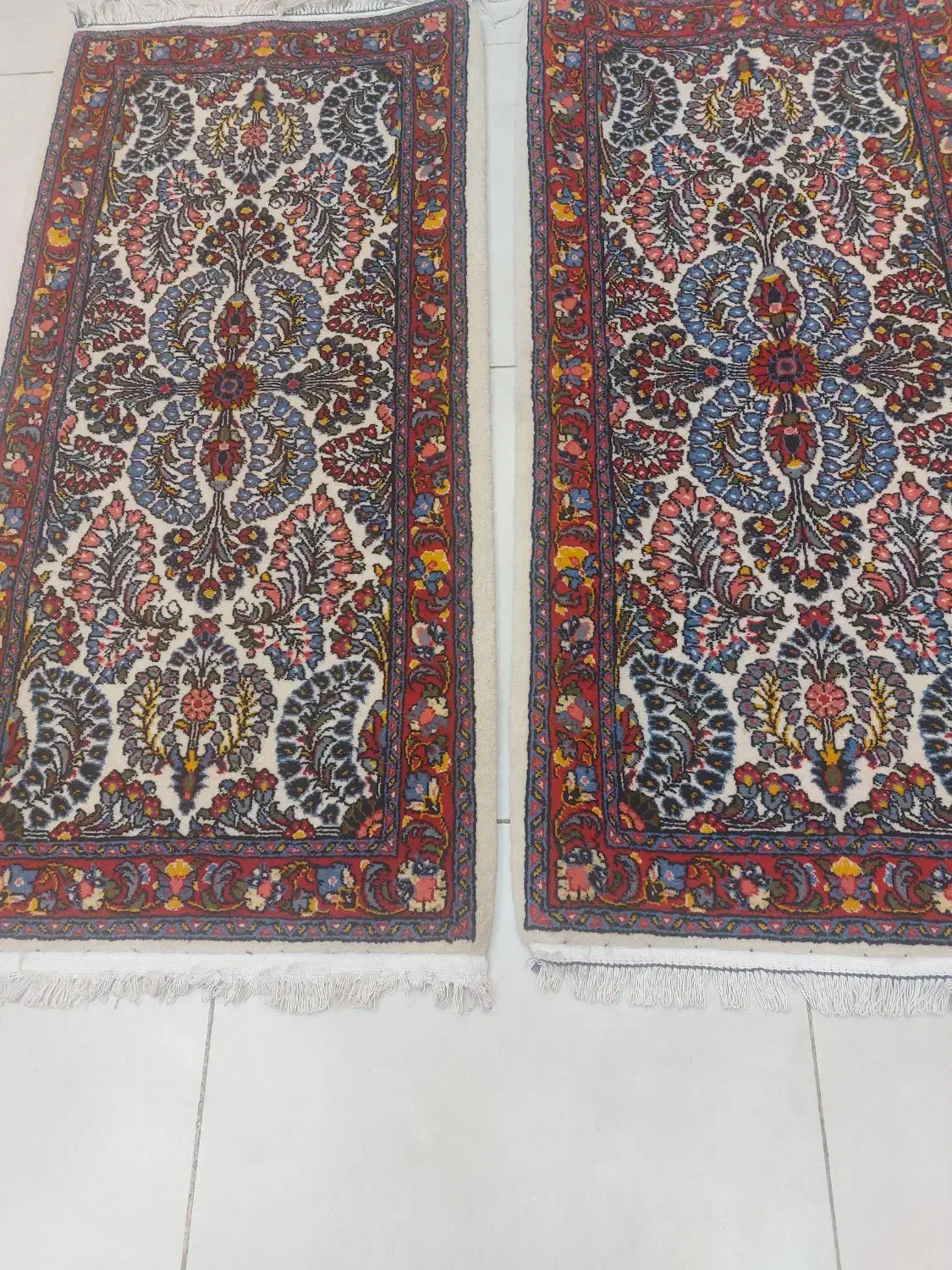 فرش جفت زرچارک دستباف|فرش|تهران, باشگاه نفت|دیوار