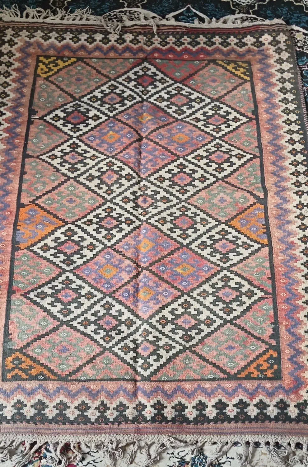 گلیم فرش دستباف|گلیم، جاجیم، گبه|کرمان, |دیوار