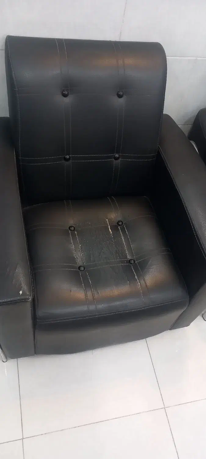 مبل نیم ست اداری چرم|مبلمان اداری|شهرکرد, |دیوار