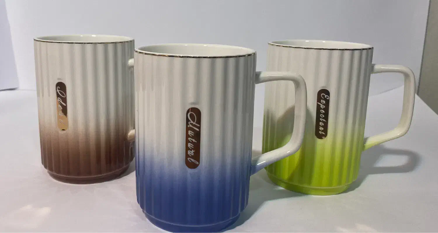 ماگ سرامیکی دو رنگ ۴۰۰میلی|ظروف سرو و پذیرایی|لار, |دیوار