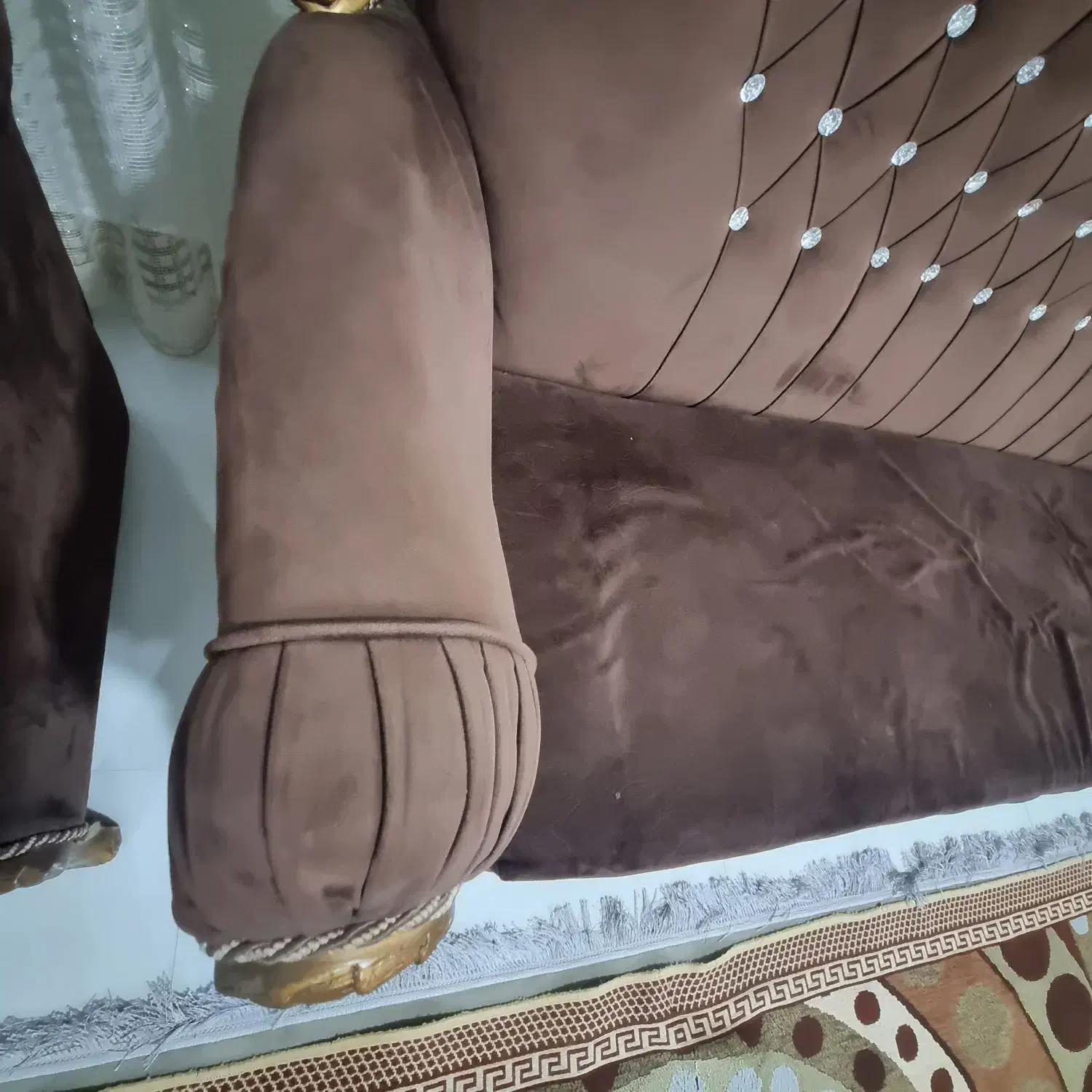 مبل ۹نفره کاملا سالم|مبلمان خانگی و میز عسلی|قائم‌شهر, |دیوار