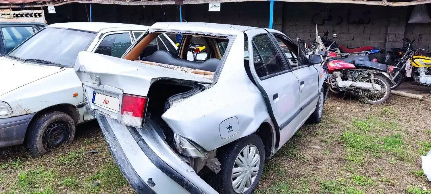 سمند 86 تصادفی|خودرو سواری و وانت|فومن, |دیوار