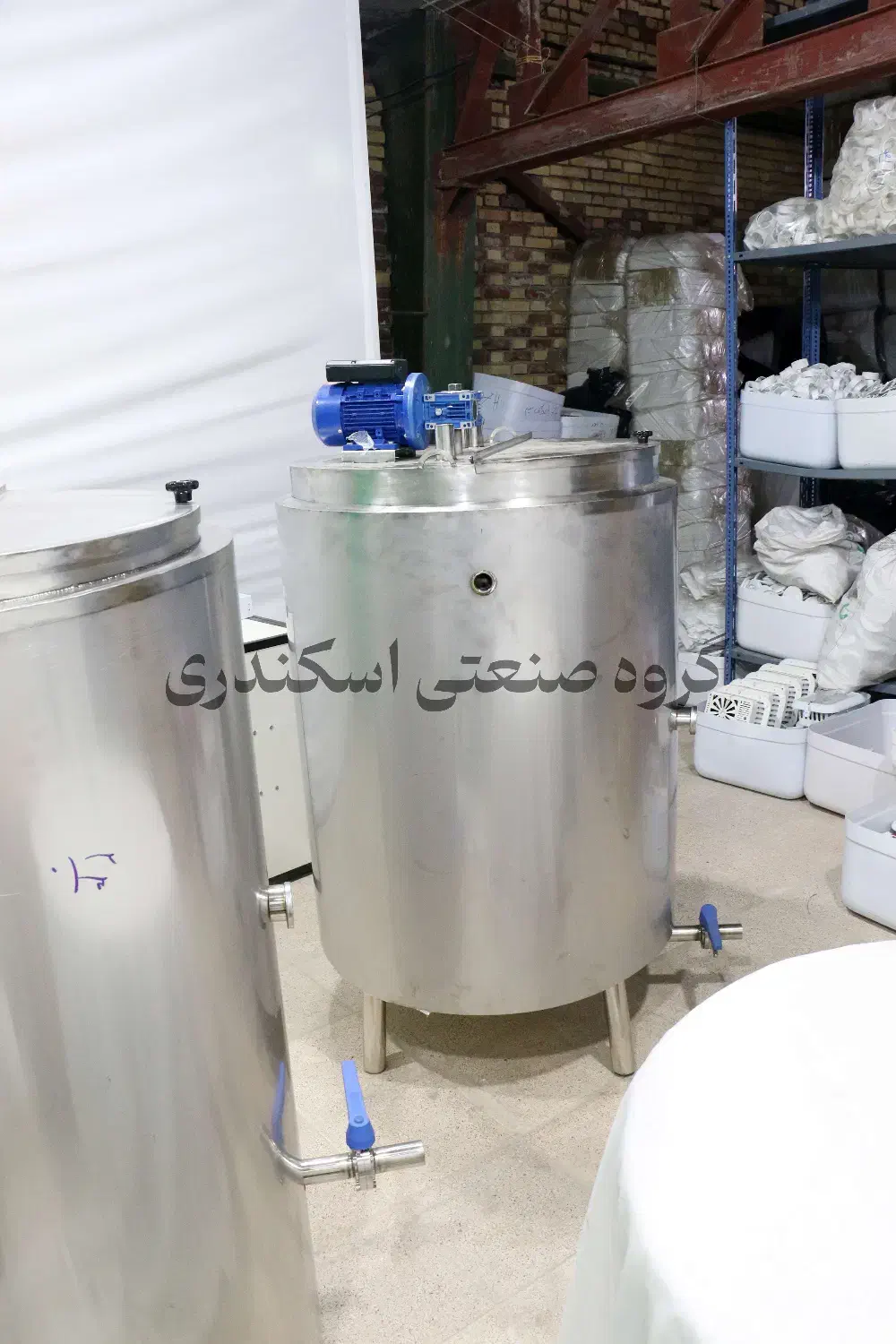 پاتیل پروسس تانک دیگ پخت شیر داغ کن 100 لیتر|ظروف پخت‌وپز|قزوین, |دیوار