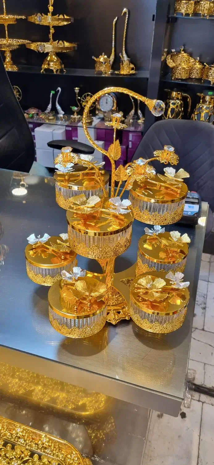 ظرف اماراتی اردو دوطبقه هشت خونه وارداتی آبطلا|ظروف سرو و پذیرایی|مشهد, سلام|دیوار